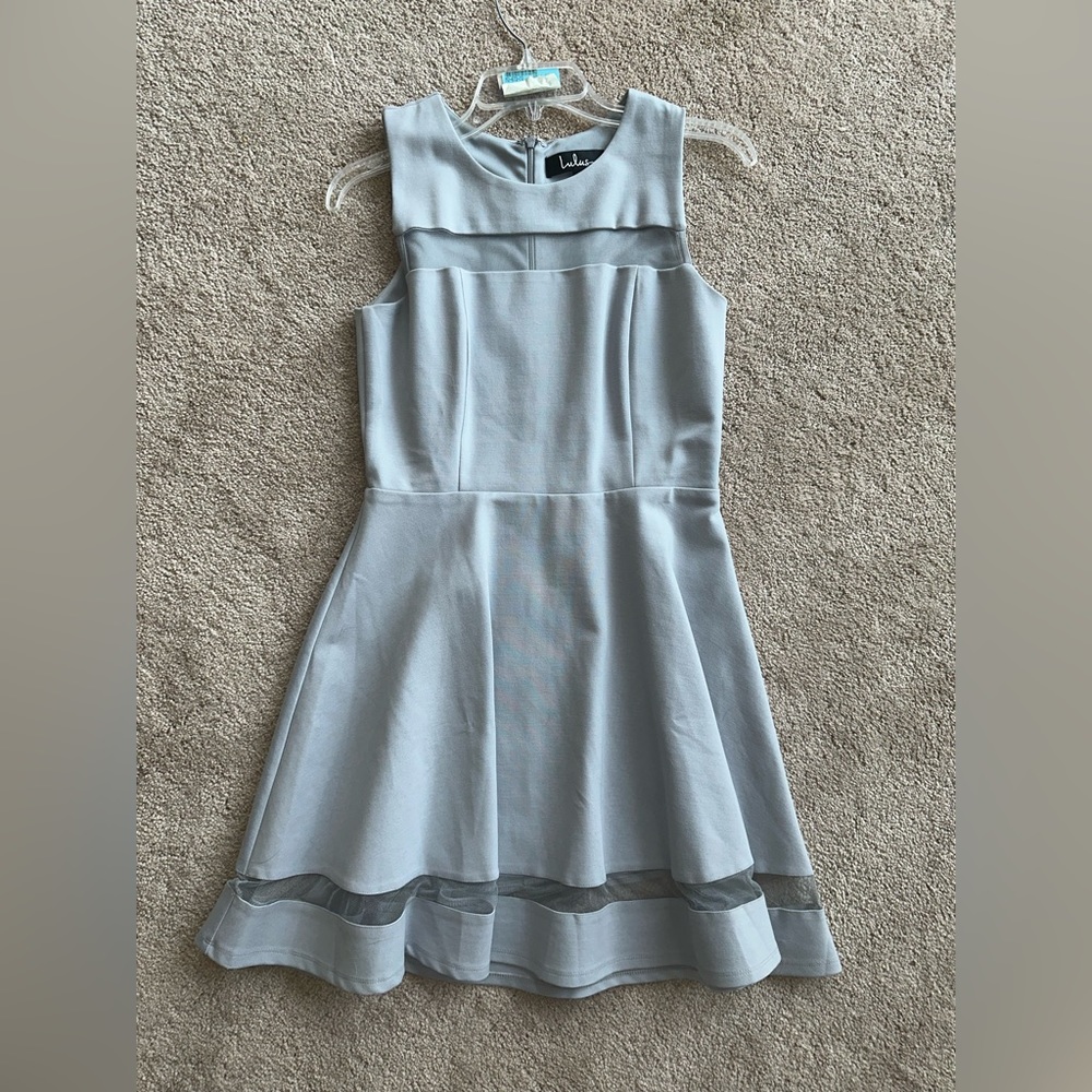 Cute, light blue cocktail dress